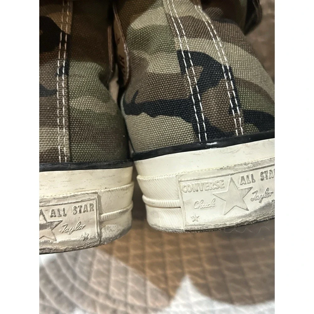Converse Carhartt M7.5 W9.5 WIP x Chuck 70 High 'Camo' 169221C Shoes